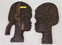 2- EBONY AFRICAN CARVED FIGURES