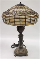 VINTAGE STAINED GLASS LAMP