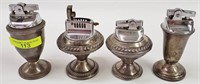 4- STERLING SILVER TABLE LIGHTERS