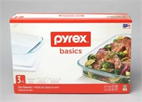 Pyrex Basics 3 Piece Bakeware Set