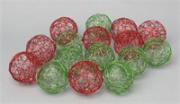 Decorative Green/ Red Balls
