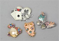 Group of  Four Brooches