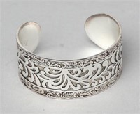 Premier Designs Silvertone Cuff Bracelet