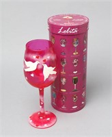 Lolita - Lovebirds  Handpainted Glass