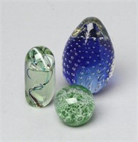 Group of 3 Paperweights