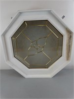 Octagon Shaped Double Pane  Window (New) Leaded Gl