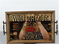 Wolfschmidt Genuine Vodka Mirrored Bar Tray