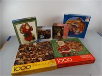 Box Lot Of Puzzles