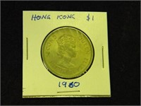 1960 Hong Kong $1 Coin