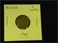 1961 Russia 2 Kopek Coin