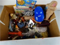 Box Lot of Misc. Toys, (McDonalds, Wendy's, Etc.)