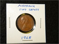 1968 Australia Two Cent Coin