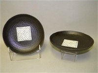 Lot of 2 Japanese Studio Pottery Plates