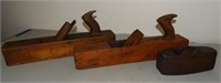 Lot Of 3 Antique Woodworking Planes