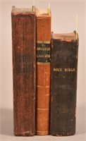 1863 Small Bible + 2 Other Books