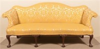 Chippendale Style Camel Back Sofa.