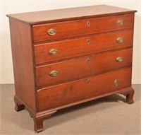 American Chippendale Cherry Chest of Drawers.