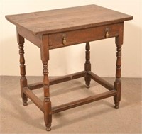 Continental 19th Century Chestnut One Drawer Stand