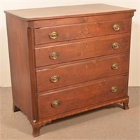 Pennsylvania Transitional Walnut Chest of Drawers.