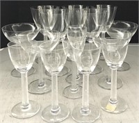 15 LEAD CRYSTAL DRINK GLASSES