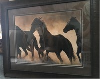 DOUBLE MATTED FRAMED HORSE PICTURE