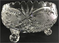 LEAD CRYSTAL FOOTED BOWL