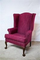 High-back Burgundy Chair