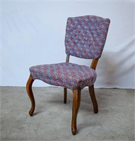 Vintage patterned covered chair