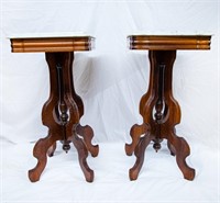 Marble top end tables