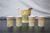 Porcelain Pitcher and Cups