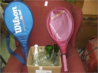 box lot and rackets