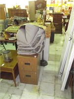file cabinet and comforter