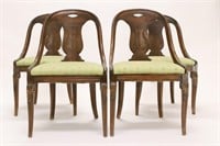 Set of 4 French Empire Style Chairs