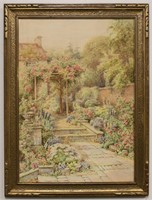 Maud Hollyer Garden Watercolor