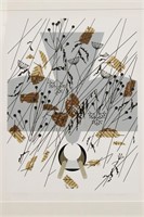 Charley Harper "Hare's Breadth" Signed Serigraph