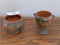 (2) Roseville bowls