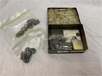 SMALL BOX OF ANCIENT COINS