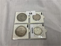 1937 & 1938 CROWNS AND 1927 & 1954 FLORINS