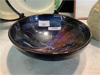 SIGNED POTTERY BOWL-20CM DIAMETER