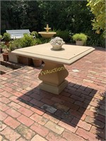 OUTDOOR STONE LOOK FIBRE GLASS/ PLASTER TABLE