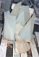 pallet of irregular Pennsylvania blue stone,