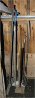 asstd lot long handle tools to include 10x10