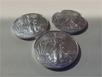 3-2013-1 oz fine silver dollars