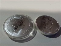 2015 $2 year of the goat 1 oz silver coin and