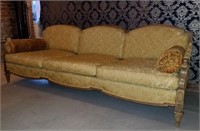 1960s Gold Brocade Couch