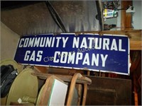 Porcelain COMMUNITY NATURAL GAS Sign