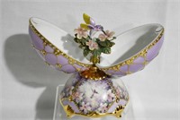 Porcelain Musical Hummingbird Egg - Signed