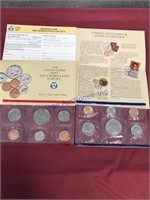 1990  US mint set, 10 coins