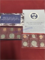 1997  US mint set, 10 coins