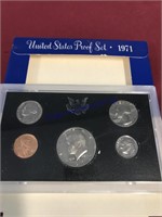 1971 US Proof set, 5 coins